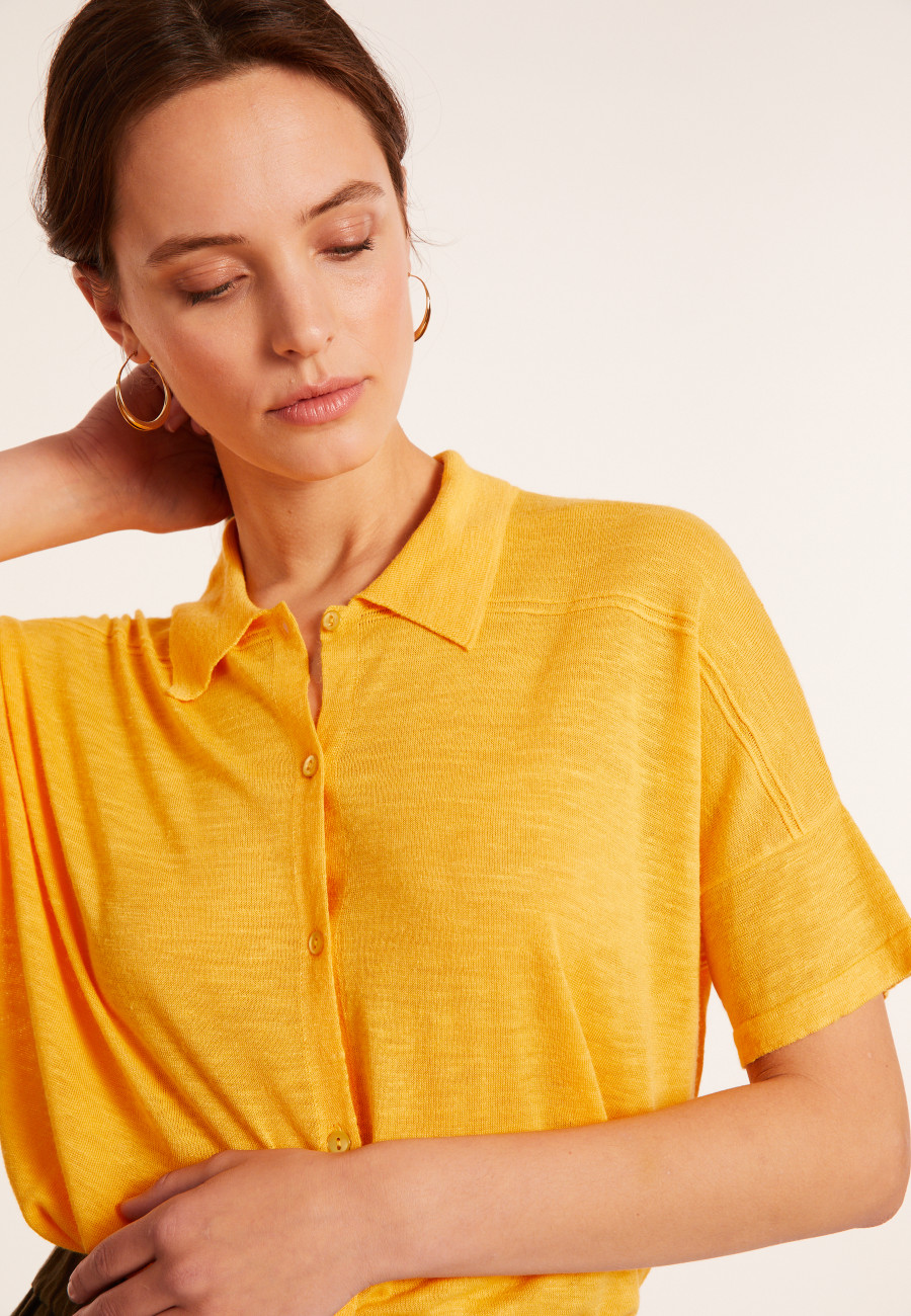 Bluse aus Flammenleinen - Pablito Bluse aus Flammenleinen - Pablito