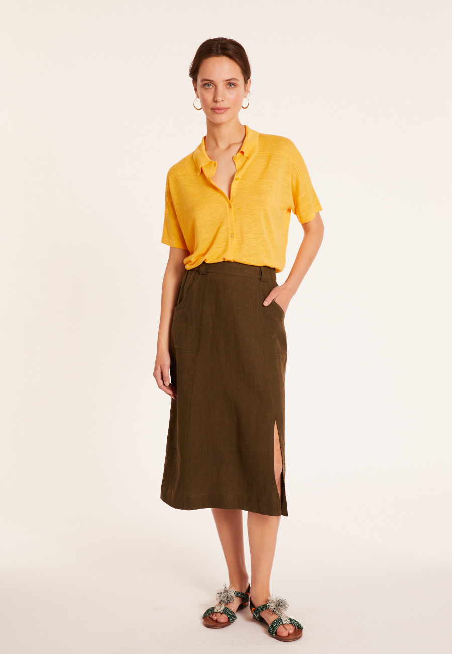 Bluse aus Flammenleinen - Pablito Bluse aus Flammenleinen - Pablito