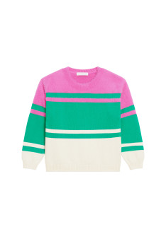Dreifarbiges Baumwoll-Sweatshirt - Mavrick