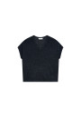 Lockeres T-Shirt mit V-Ausschnitt aus Flammenleinen - Marra