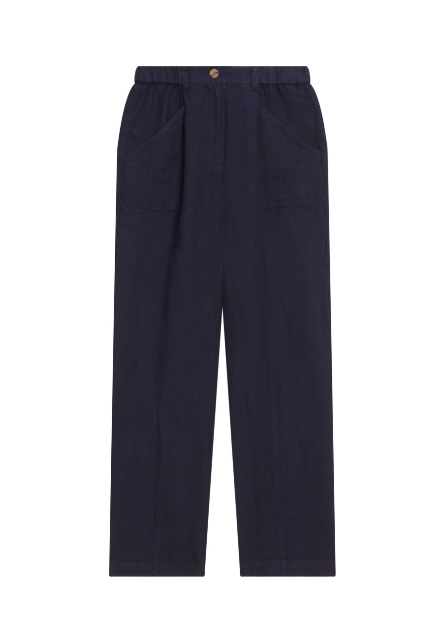 Pantalon mit Leistentaschen aus Leinen - Victoire Pantalon mit Leistentaschen aus Leinen - Victoire