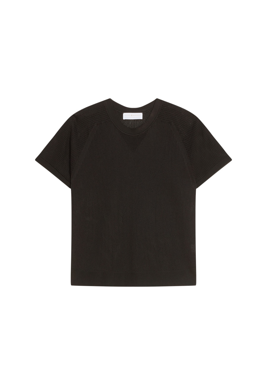 Geripptes Leichtgarn-T-Shirt - Malory