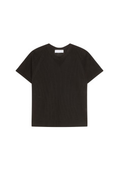 Geripptes Leichtgarn-T-Shirt - Malory