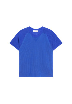 Geripptes Leichtgarn-T-Shirt - Malory