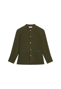 Leinenjacke mit Knöpfen und Taschen - Dallas