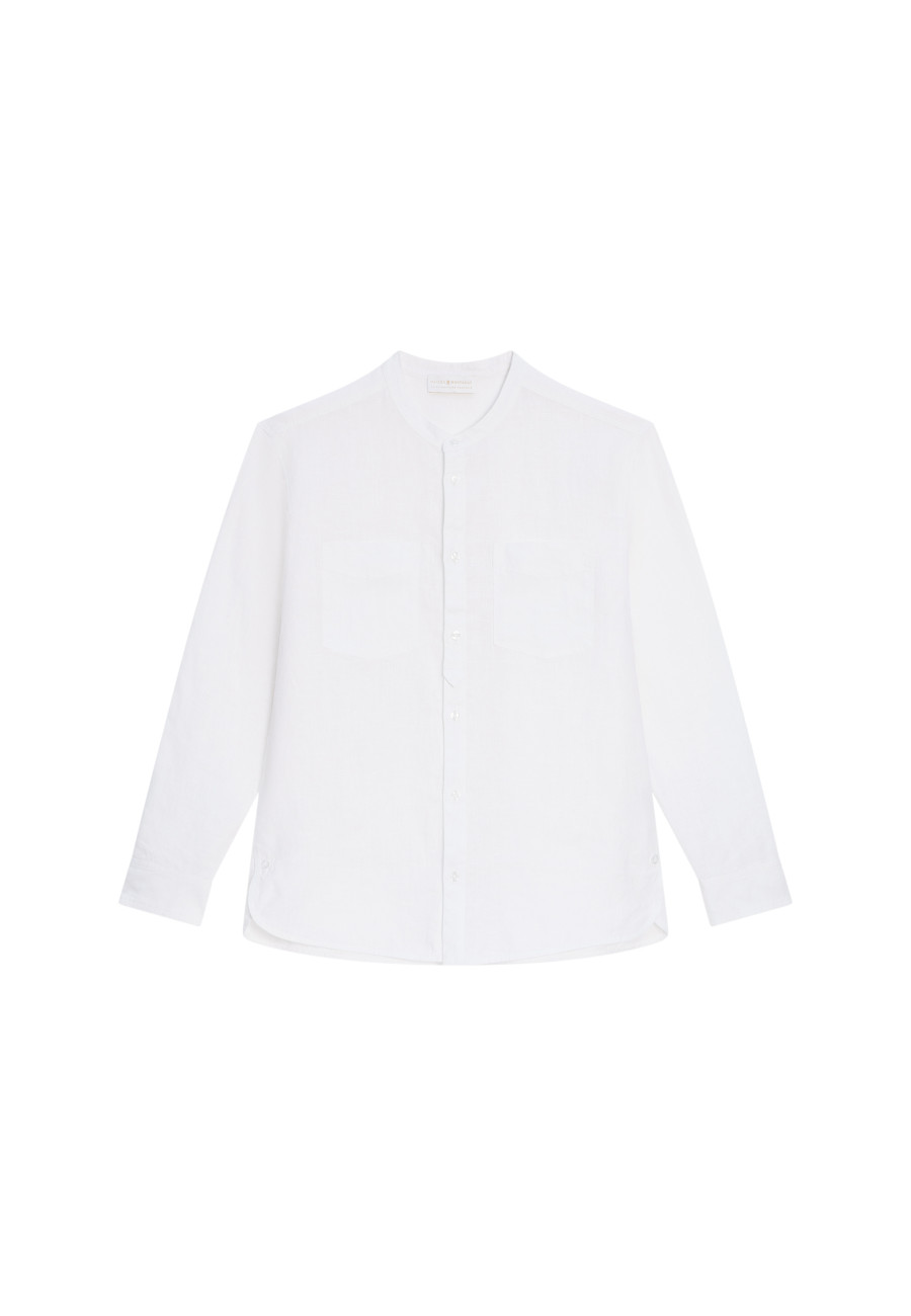 Chemise aus Leinen mit Tunika-Kragen - Dean