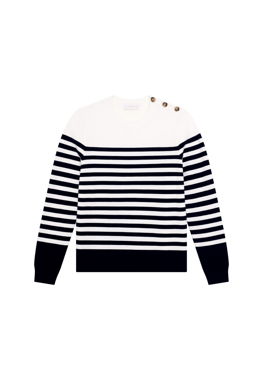 Marinière-Pullover aus Baumwolle - Dori