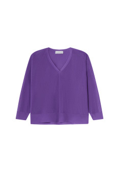 V-Ausschnitt Leichtgarn-Pullover - Maja