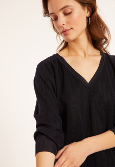 V-Ausschnitt Leichtgarn-Pullover - Maja