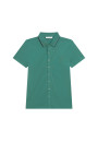 BACCARAT CHEMISE EN  JERSEY UNI ET BORD BICOLORE