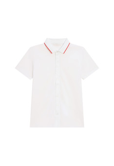 BACCARAT CHEMISE EN  JERSEY UNI ET BORD BICOLORE