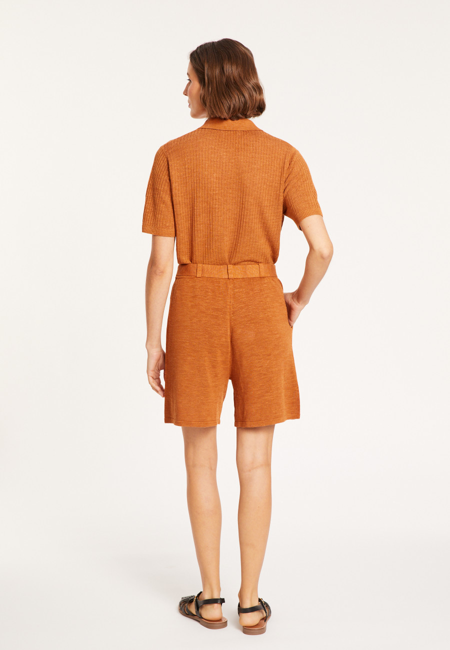 Lockere Shorts aus Flammenleinen - Maceo