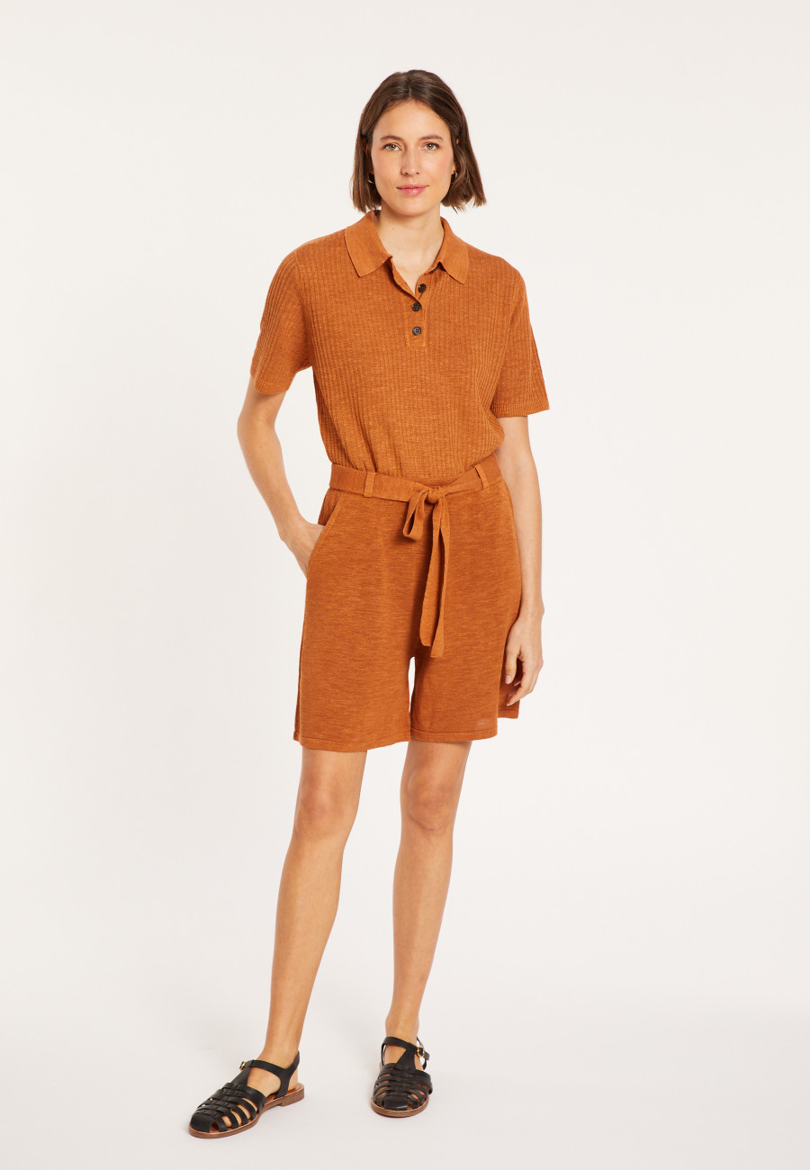Lockere Shorts aus Flammenleinen - Maceo