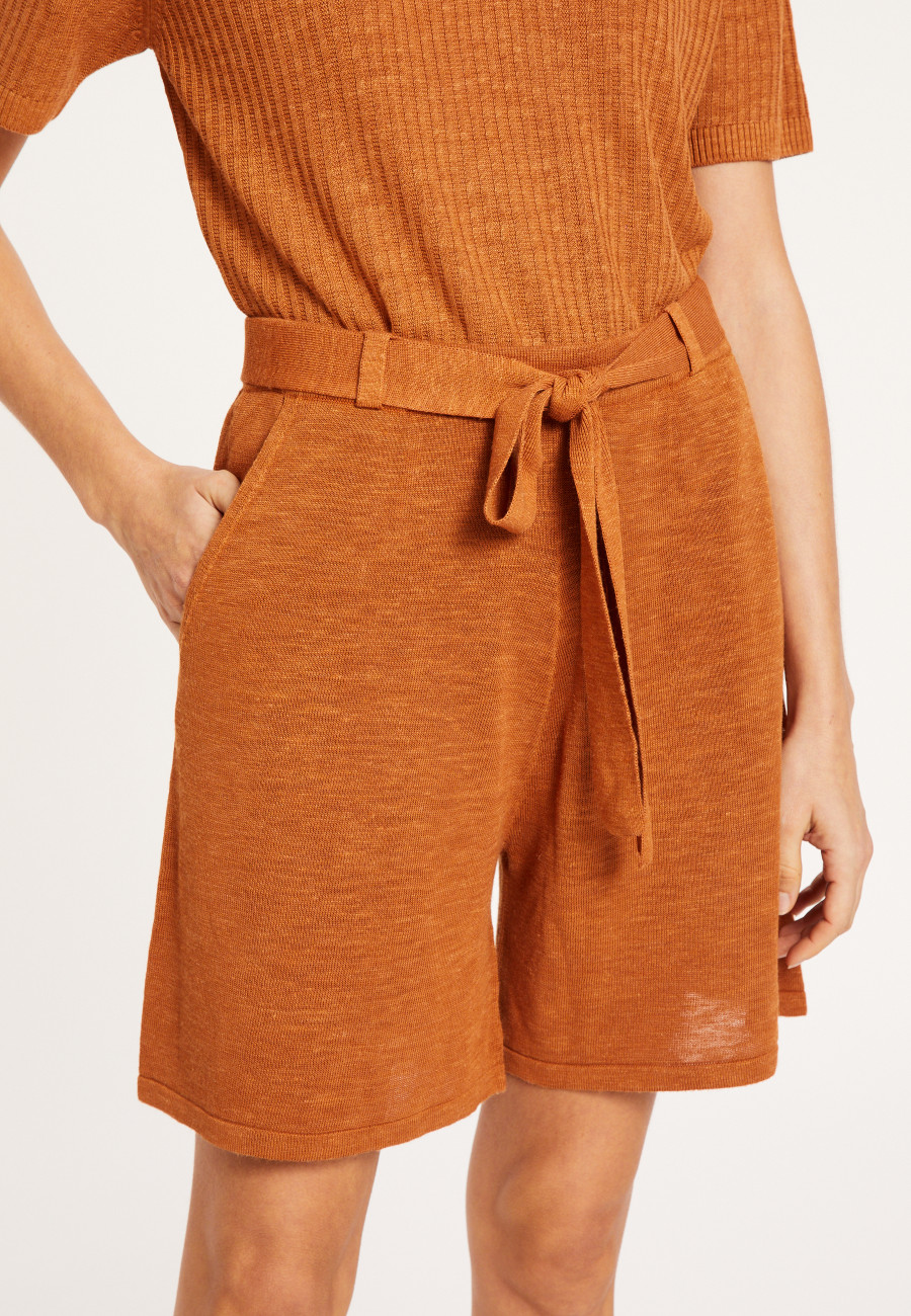 Lockere Shorts aus Flammenleinen - Maceo