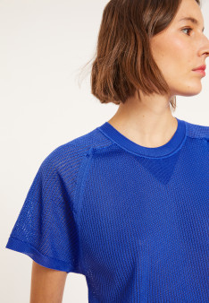 Geripptes Leichtgarn-T-Shirt - Malory
