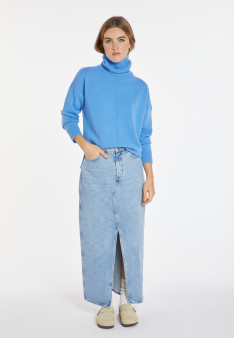 Rollkragenpullover mit Kaschmirschlitzen - Adena
