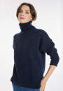 Rollkragenpullover mit Kaschmirschlitzen - Adena