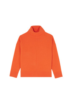 Rollkragenpullover mit Kaschmirschlitzen - Adena