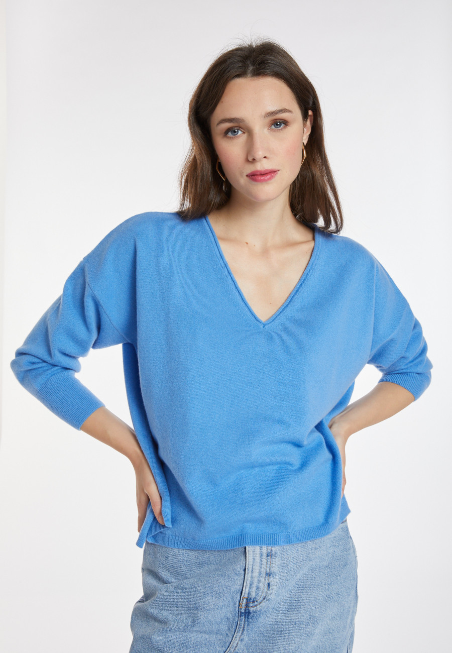 Kurzer Pullover aus Kaschmir - Alex