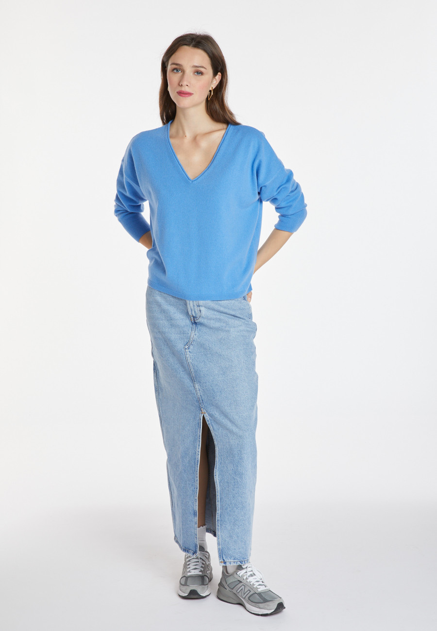Kurzer Pullover aus Kaschmir - Alex
