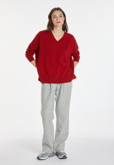 Lockerer Pullover mit Schlitzen aus Kaschmir - Alienor