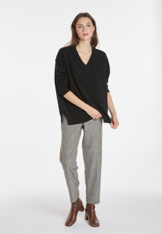 Lockerer Pullover mit Schlitzen aus Kaschmir - Alienor