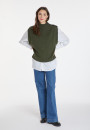 Ärmelloser Pullover aus Kaschmir und Wolle - Anika
