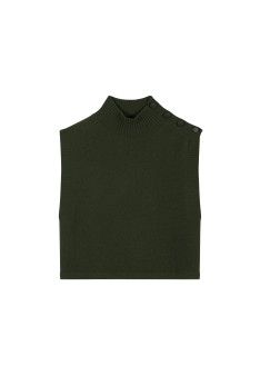Ärmelloser Pullover aus Kaschmir und Wolle - Anika