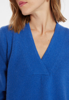 Lockerer Pullover mit V-Ausschnitt aus Kaschmir und Wolle - Chloé