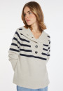 Pullover aus Kaschmir und Wolle mit Knopfleiste - Carmella