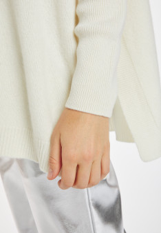 Lockerer Pullover mit Rollkragen aus Wolle und Kaschmir - Clara
