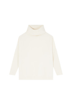 Lockerer Pullover mit Rollkragen aus Wolle und Kaschmir - Clara