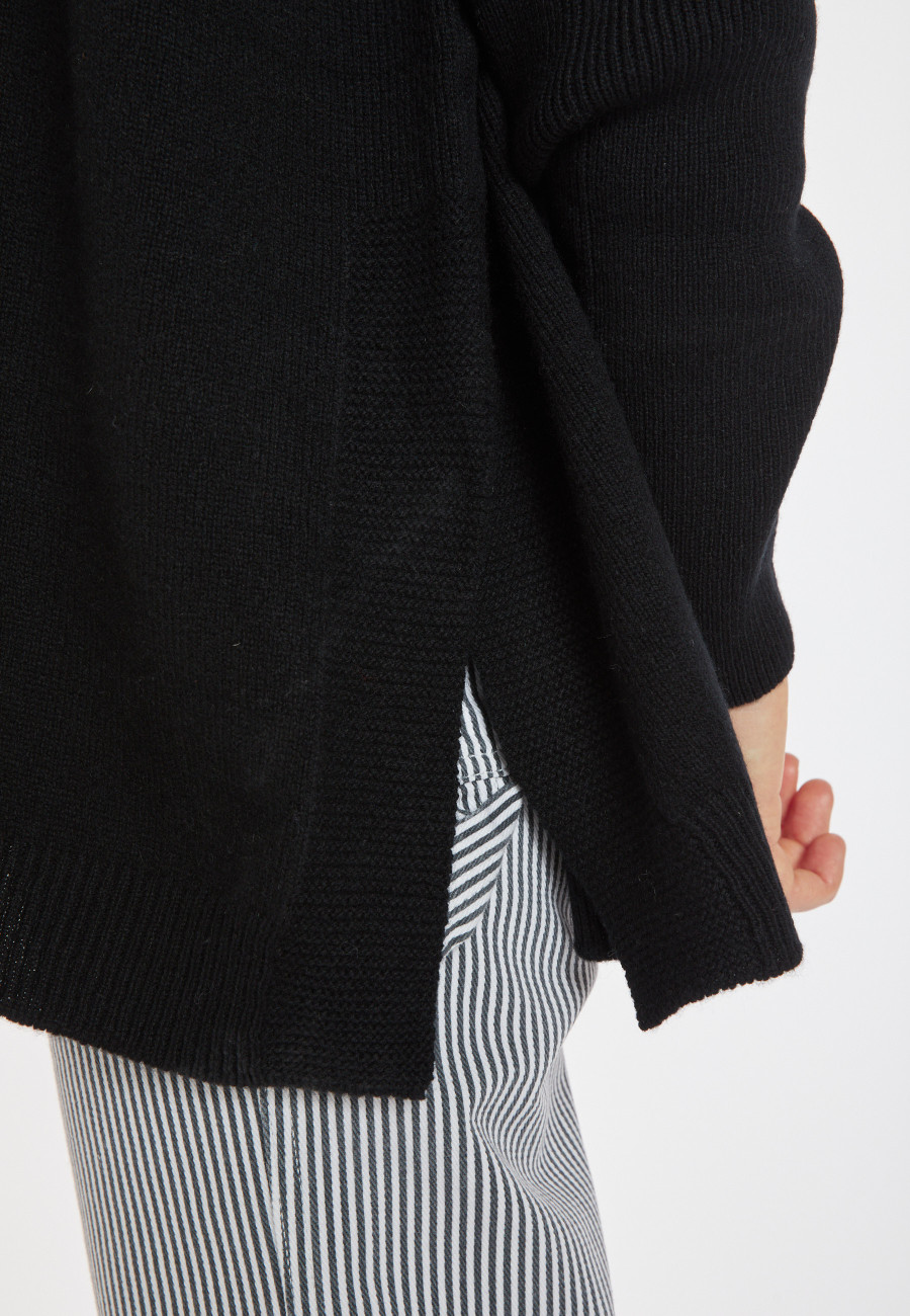 Lockerer Pullover mit Rollkragen aus Wolle und Kaschmir - Clara