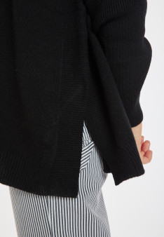 Lockerer Pullover mit Rollkragen aus Wolle und Kaschmir - Clara