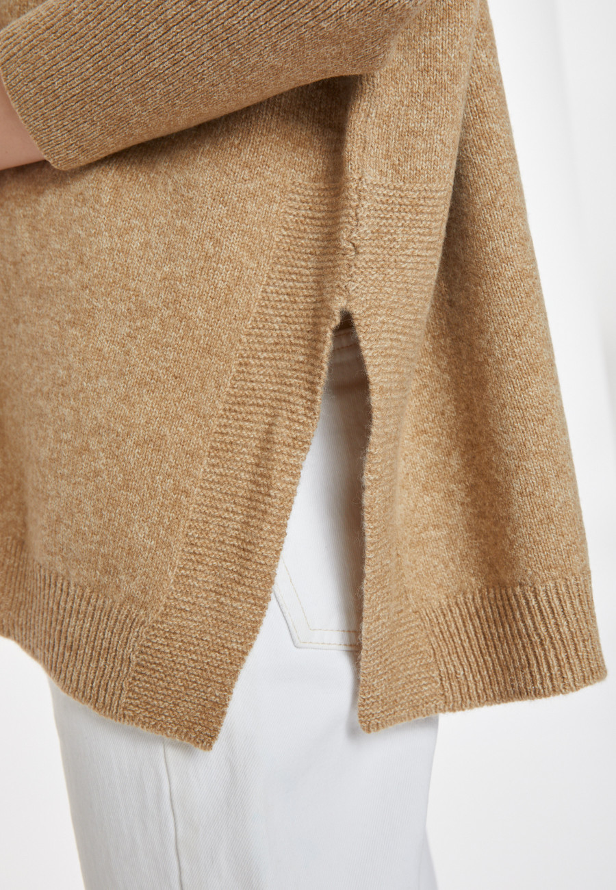 Lockerer Pullover mit Rollkragen aus Wolle und Kaschmir - Clara
