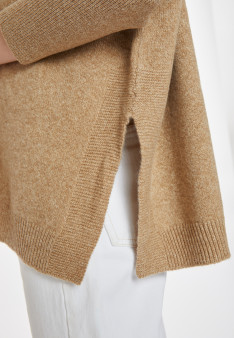 Lockerer Pullover mit Rollkragen aus Wolle und Kaschmir - Clara