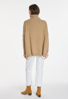 Lockerer Pullover mit Rollkragen aus Wolle und Kaschmir - Clara