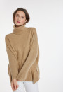Lockerer Pullover mit Rollkragen aus Wolle und Kaschmir - Clara