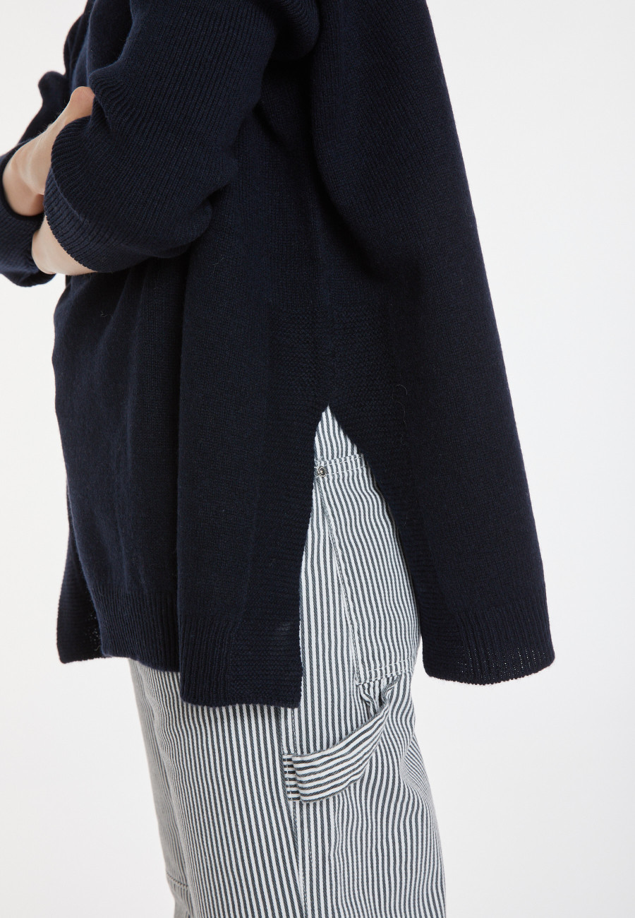 Lockerer Pullover mit Rollkragen aus Wolle und Kaschmir - Clara