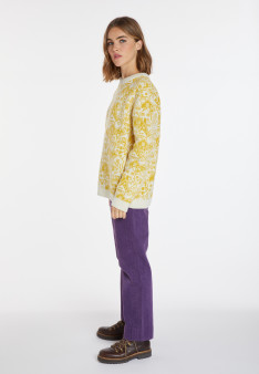 Pull graphique en laine et cachemire - Swann