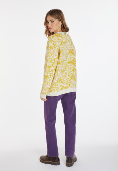 Pull graphique en laine et cachemire - Swann