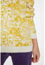 Pull graphique en laine et cachemire - Swann