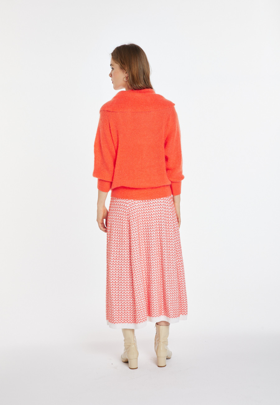 Mohair-Pullover mit Bardot-Ausschnitt - Caelie