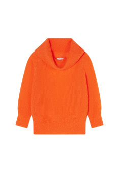Mohair-Pullover mit Bardot-Ausschnitt - Caelie