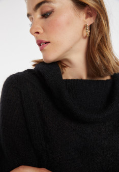 Mohair-Pullover mit Bardot-Ausschnitt - Caelie