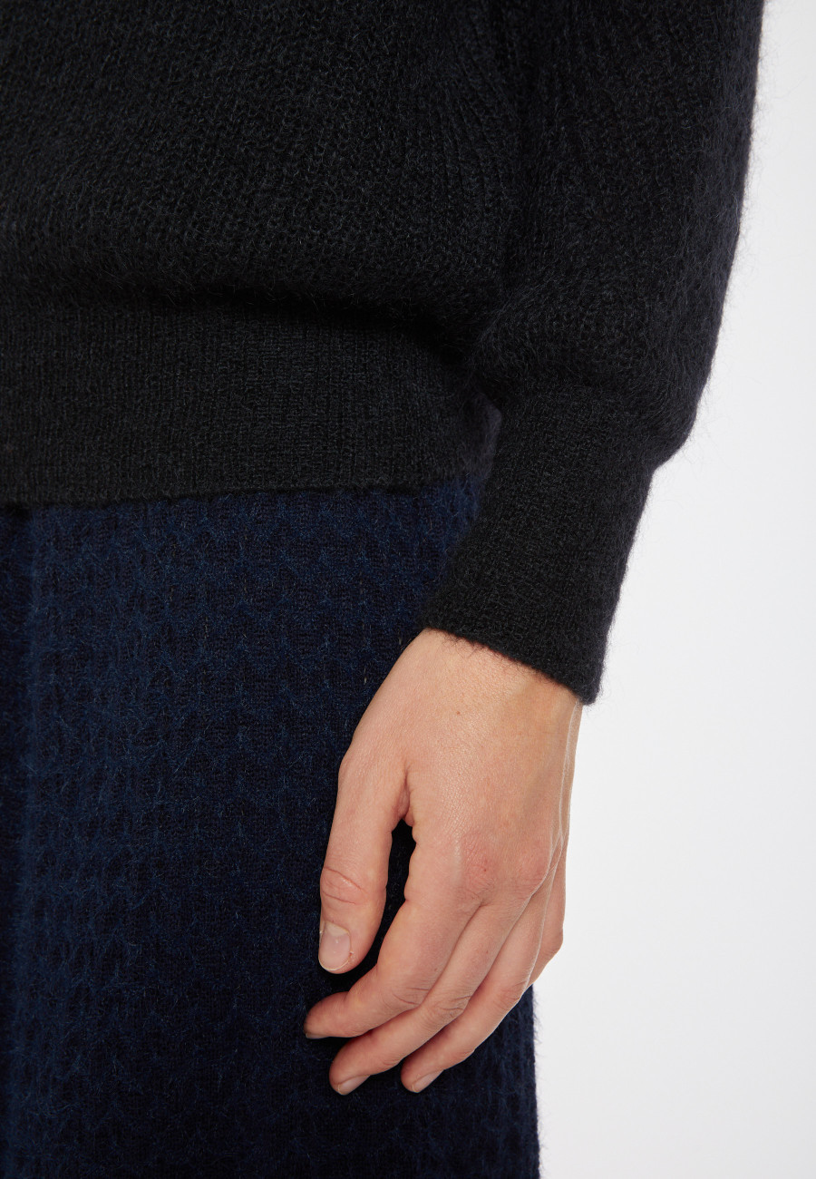 Mohair-Pullover mit Bardot-Ausschnitt - Caelie