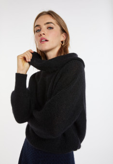 Mohair-Pullover mit Bardot-Ausschnitt - Caelie