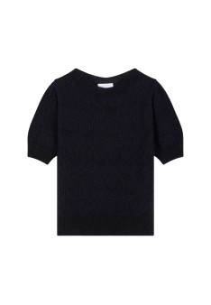 Mohair-Pullover mit kurzen Ärmeln Ballon - Cosmos