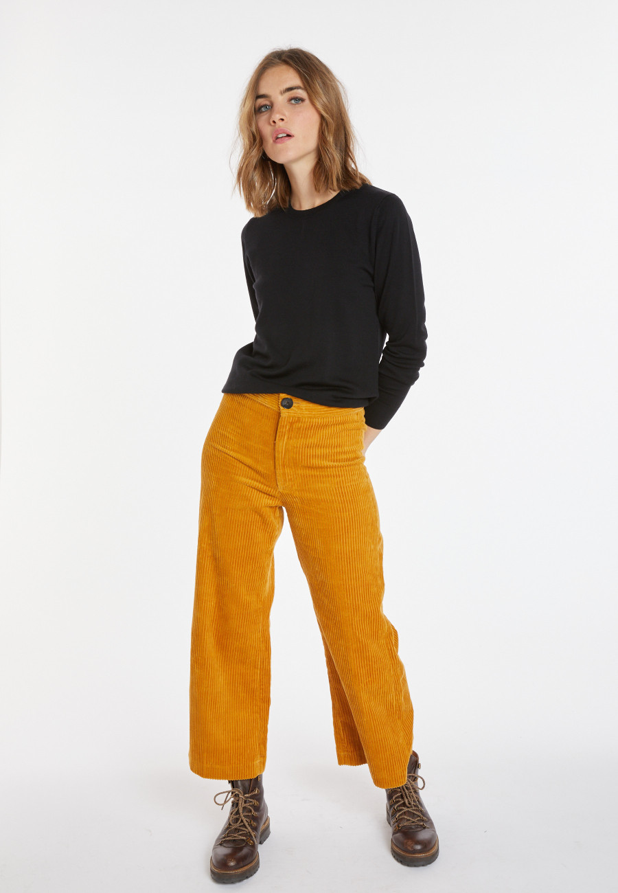 Pullover mit Rundhalsausschnitt aus Merinowolle - Asena