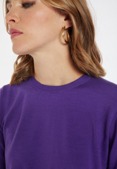 Pullover mit Rundhalsausschnitt aus Merinowolle - Asena